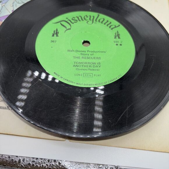 VTG Mixed Lot of 5 Walt Disney Read Along Books And Records 33 1/3 RPM-Flaws - Picture 12 of 16